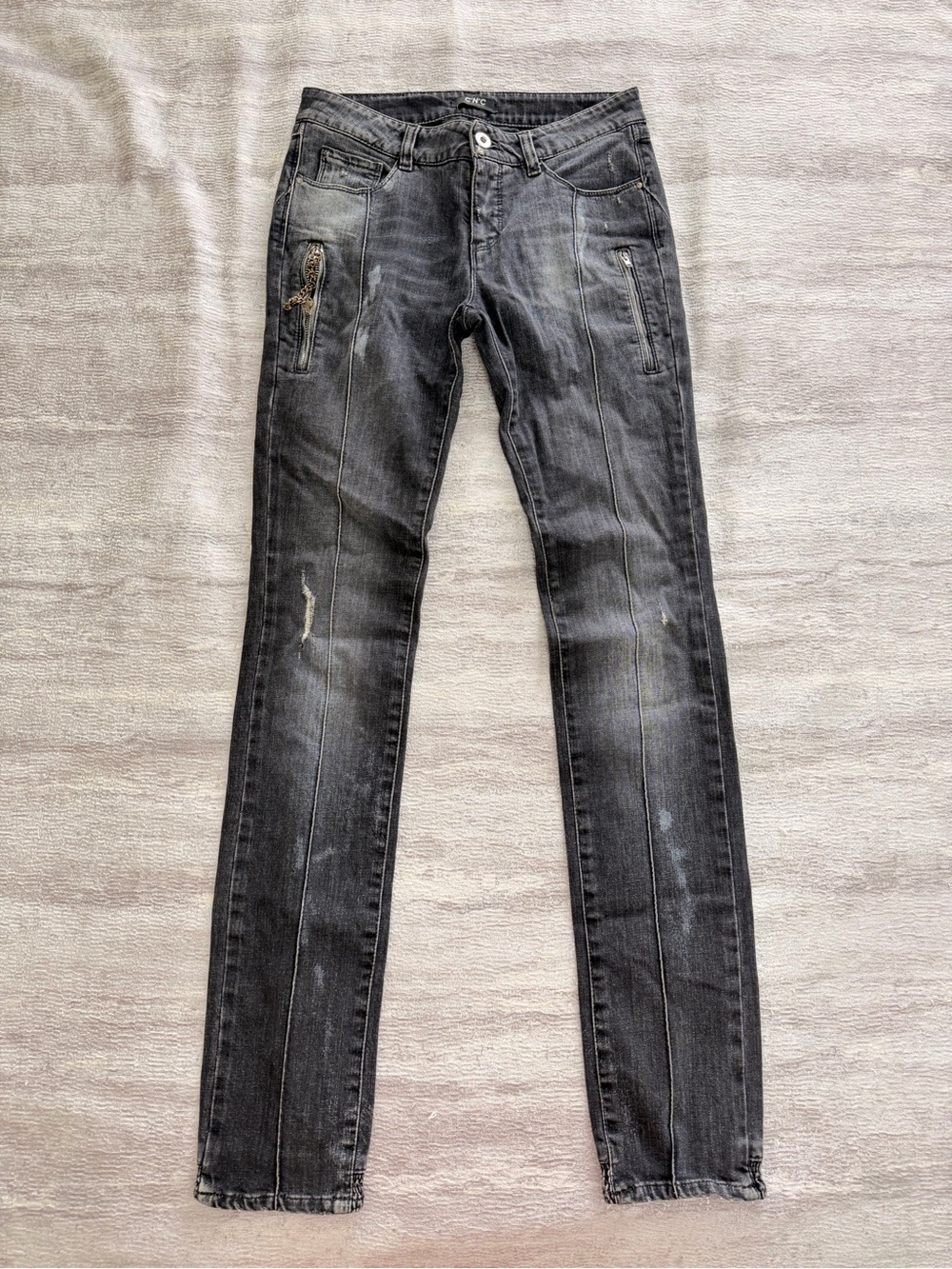 CNC Jeans, Black Denim, Size 26/40
